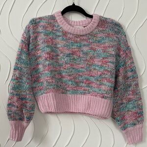 Jessica Simpson Confetti Crop Sweater, size XS